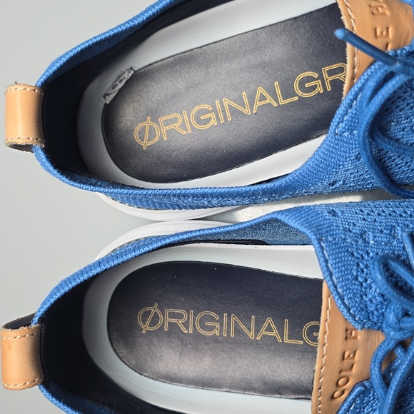 Cole Haan ØriginalGrand Stitchlite Wingtip Oxford  Pacific Blue Men's Size 13M - Picture 8 of 17